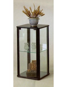 Mobile vetrina moderna espositore legno noce