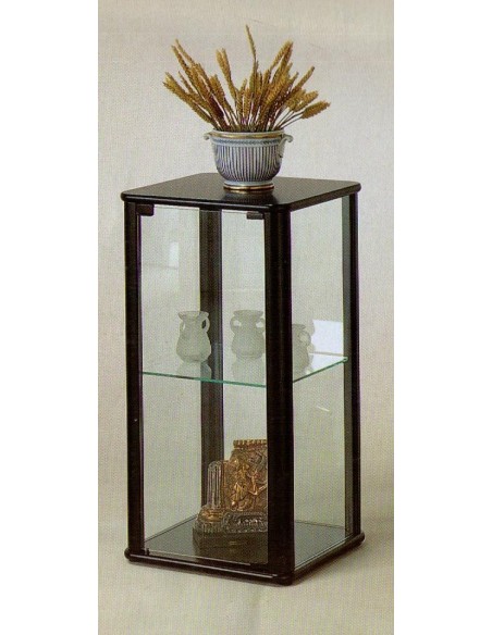 Mobile vetrina moderna espositore legno noce