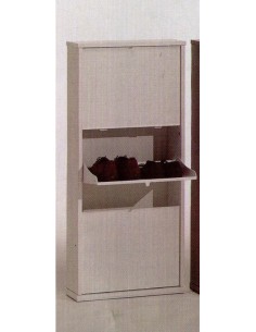 Scarpiera salvaspazio 6 paia struttura laminato noce e...