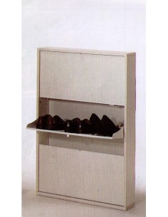 Scarpiera salvaspazio 9 paia struttura laminato nero e...