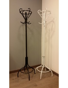 Portabiti attaccapanni a colonna in metallo laccato nero...