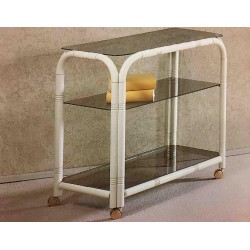 Carrello porta tv moderno in legno noce, bianco o nero...