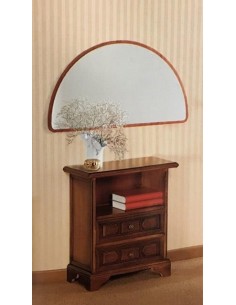 Specchio moderno in legno bianco