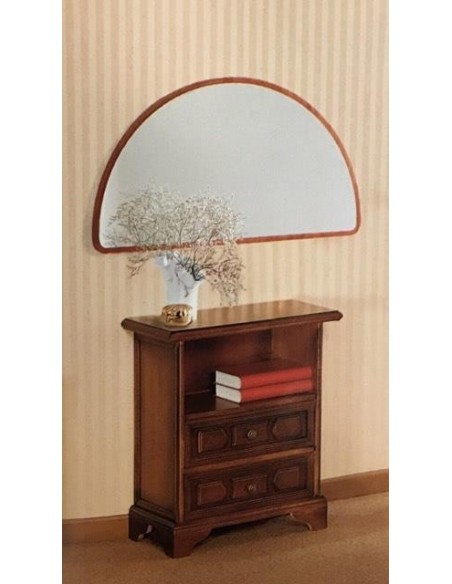 Specchio moderno in legno bianco