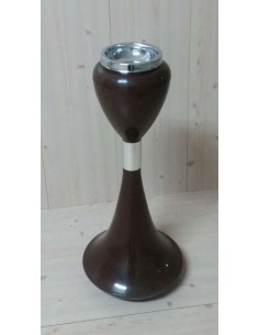 Posacenere in plastica e metallo cromato