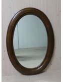 Specchio classico in legno noce 