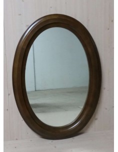 Specchio classico in legno noce 