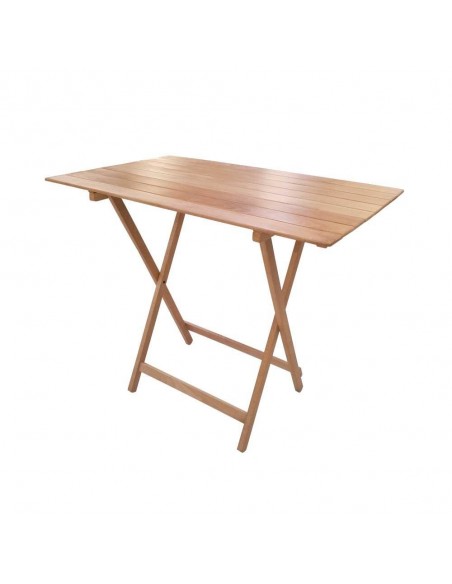 Tavolo da pic-nic pieghevole in legno naturale 100x60